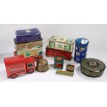 Collection of tins, to include Mackintosh's Beehive Toffee, CWS Biscuits, Players Cigarettes,