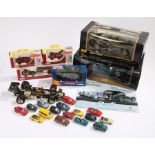 John Player Special F1 model, together with two boxed Maisto models, a Morgan Aero 8 and a Jaguar