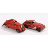 Schuco patent Kommando 2000 tinplate clockwork toy car, made in U.S. zone Germany, Minimodels Lts