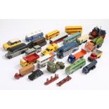 Collection of unboxed toy cars, buses and lorries, to include makes by Matchbox Superkings, Dinky,