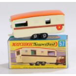 Matchbox Superfast Trailer Caravan 57, boxed as new