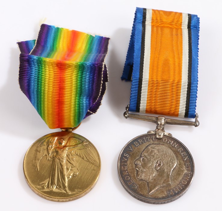 First World War Pair of medals, Victory and War medal (806180 DVR. A. FAIERS. R.A.) (2)