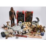 Collection of Star Wars figures, together with model vehicles, consisting of the Death Star,
