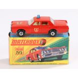 Matchbox Mercury Fire Chief new 59, boxed as new