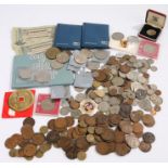 Collection of coins, to include £5 coins, pre 1947 coins, Crowns, Six Pence, Three Pence, etc, (