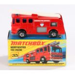 Matchbox Merryweather Fire Engine new 35, boxed as new