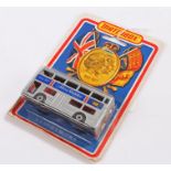 Matchbox Souvenir Jubilee Bus card backed