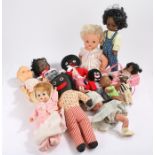Collection of dolls, to include Rosebud, Pedigree, Palitoy, Gollies, an American example in