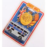 Matchbox Souvenir Jubilee Bus card backed