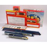 Hornby OO gauge engines and rolling stock, to include R2002A GNER 225 train, R6204 75 ton