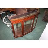 White painted pine dressing table, with bevelled plate above two short and three long drawers