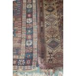 Middle Eastern runner, 240cm x 90cm, together with a rug 150cm x 230cm, (2)