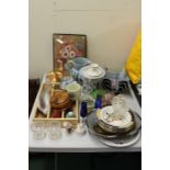 Collection of objects, to include Shelly Porcelain, Aynsley coffee cup and saucer, works of art,