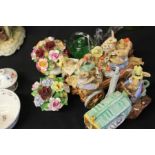 Royal Doulton and Royal Albert 'Old Country Roses' porcelain flower baskets, the Royal Albert