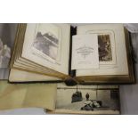 CDV album, with a series of photographs, together with Dinard textiles Francois et Anglais, (2)