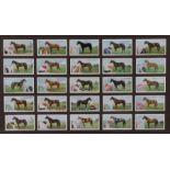 Ogdens cigarette cards, "Derby Entrants 1926", complete set of 25, housed in a glazed double sided