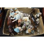 Collection of porcelain figures, to include a Beswick Horse, another, Wade, Leonardo Collection,