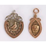 Pigeon medals, to include a 1929 9 carat gold example, 5.4 grams, a silver and gold 1925 example, (