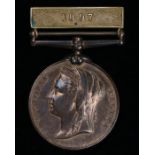 1887 Jubilee Medal with 1897 bar to PC Harry Woodley A111Y Metropolitan Police warrant no 70518