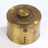 Patent Dent alarm bell, in a gilt metal case, Patent Dent Chronometer maker to the Admiralty, 33
