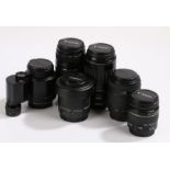 Camera lenses to include Canon Zoom Lens EF 100-300mm 1:4.5-5.6, Canon Zoom Lens EF 75-300mm 1:4-5.6