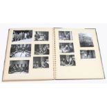Mid 20th Century Japanese photograph album, with cars, street scenes, dining, etc