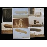 Collection of Airship photographic postcards, to include Astra Torrez at Aldershot, The Willows at