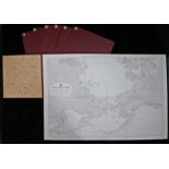 Collection of linen fold maps, Published at the Admiralty, Malby & Sons, North Polar Chart 1904, The