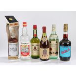 Collection of spirits, to include Jameson Irish Whisky, Vladivar Vodka, Bacardi, Bols Cherry Brandy,