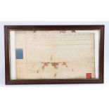 George III vellum Manuscript, The Most Noble George Duke and Earl of Marlborough Marquis of