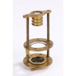 Withering type lacquered brass botanical microscope