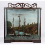 New Zealand interest, a Victorian model of the ship 'Otaki', the three-masted ship, with figures