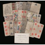 Reynolds & Sons 19th Century playing cards, incomplete , together with two 19th Century business