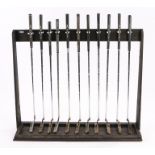 Collection of twelve Ping Anser Putters, housed in a black painted stand