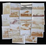 Collection of early Aviation photographic postcards, to include Flying at Hendon, Orville Wright