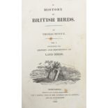 Thomas Bewick, a history of British birds, two volumes, published Newcastle 1826 by Edward Walker