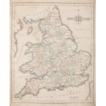 John Cary, General map of South Britain and Wales, binding missing