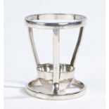Silver plated Hamilton stand, with a ring above the dish base, 10cm high