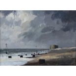 Cavendish Morton (1911-2015), Aldeburgh Martello tower, signed and dated 1978 oil on board, 39cm x