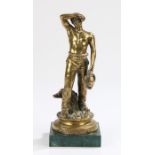 Maurice Constant (1892-1970) bronze Moissonneur, 21cm high