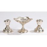 George V silver bonbon dish, Birmingham 1927, maker S Blanckensee & Son, with scroll cast border and