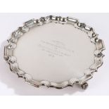 George V silver salver, Sheffield 1919, maker Goldsmiths and Silversmiths Company Ltd. with