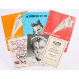 A collection of six 1960s programmes all starring Billy Fury to include NME Wembley Pollwinners