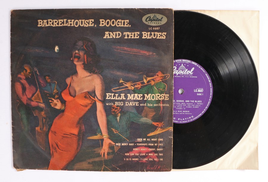 Ella Mae Morse - Barrel House, Boogie and the Blues 10'' LP ( LC 6687 ).