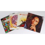 4 x Bob Marley and The Wailers LPs. Confrontation. Legend. Survival. Uprising.