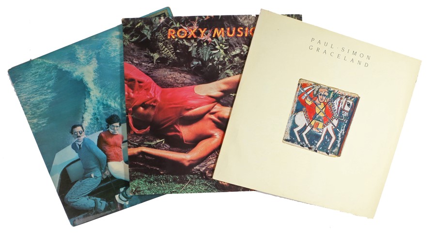 3 x LPs. Roxy Music - Stranded ( ILPS 9252 ). Paul Simon - Graceland. Sparks - Propaganda.