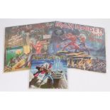 2 x Iron Maiden 12" Singles. Run To The Hills, Ltd edition double disc with The Number Of The