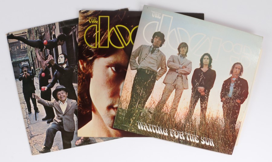 3 x Doors LPs. The Doors ( EKS 74007 ). Strange Days ( K42016 ). Waiting For The Sun ( K42041 ).