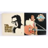 2 x Rock and Roll Vinyl box sets. The Buddy Holly Story. Elvis Presley's Greatest Hits.