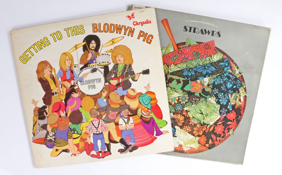 2 x Rock LPs. Blodwyn Pig - Getting To This (ILPS 9122), first pressing. Strawbs - Strawbs (AMLS